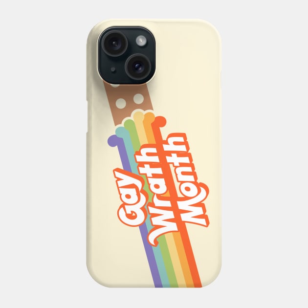 Gay Wrath Month (Pride Brick) Phone Case by Fox Lee