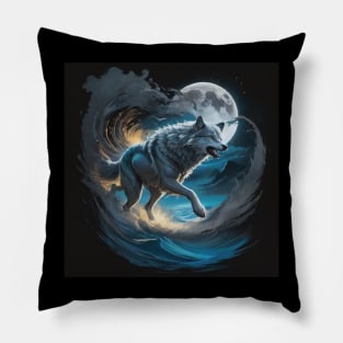 Epic Wolf Ripping Pillow