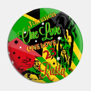 Jamaican Rasta One Love Party Pin