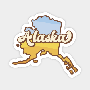 Alaska Retro Magnet