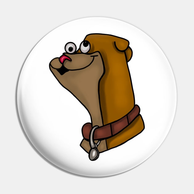 Weird Looking Doggie Pin by wildjellybeans