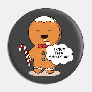 Gingerbread Family Pajama I Know I'm A Smelly One Pin