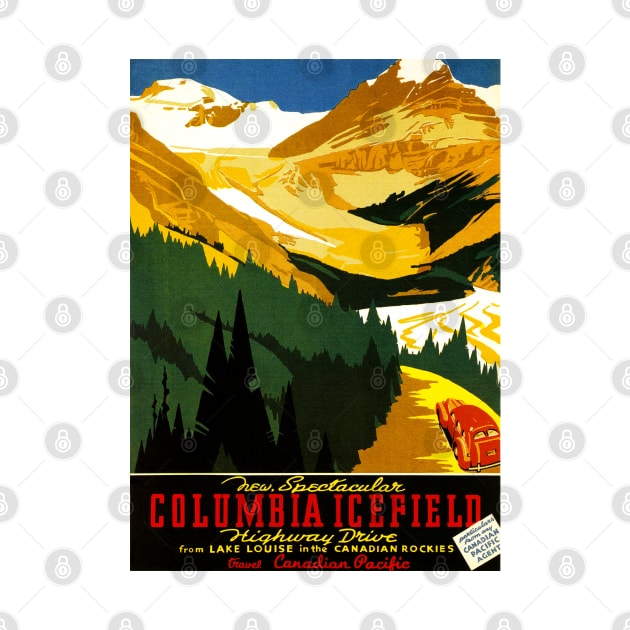 Vintage Travel - Columbia Icefield by Culturio