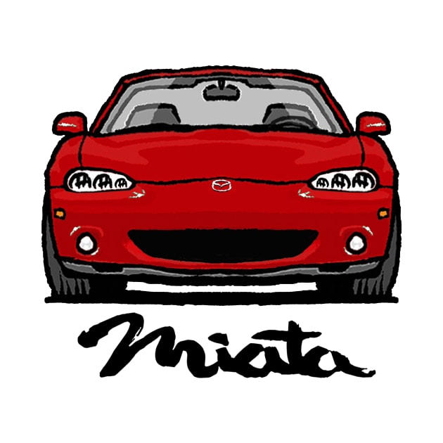 MX5 Miata NB2 Red by Woreth