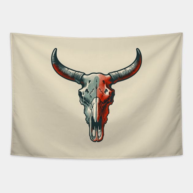 Bull skull Tapestry by Art_Boys