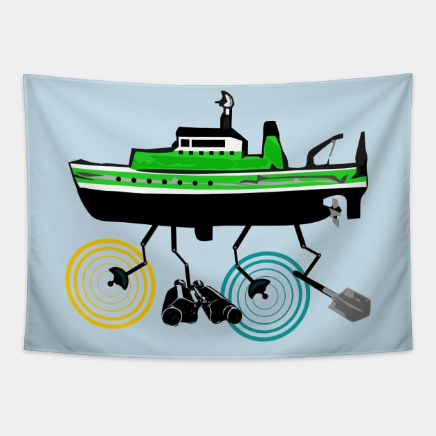 Research Vessel Tapestry by Scienceosaurus