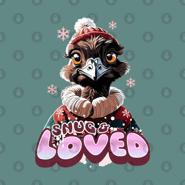 Christmas Emus Wearing Xmas Sweater a Snug Loved Funny Emus by alcoshirts