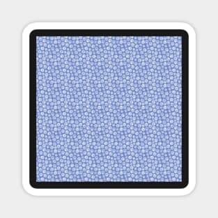 Sky Blue Paw Print Pattern Magnet