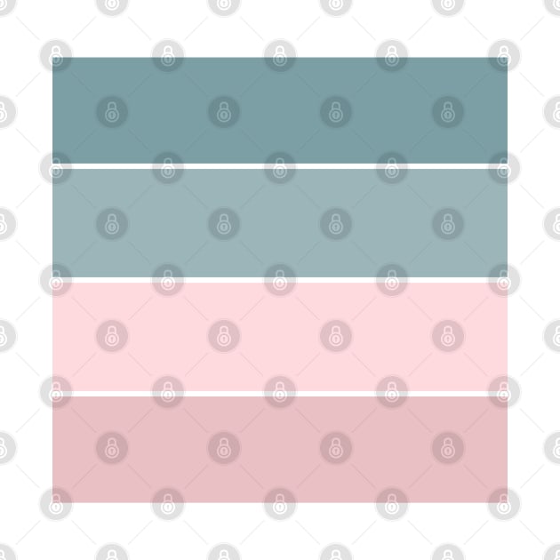 Blush Pink and Succulent Green Pattern by Trippycollage