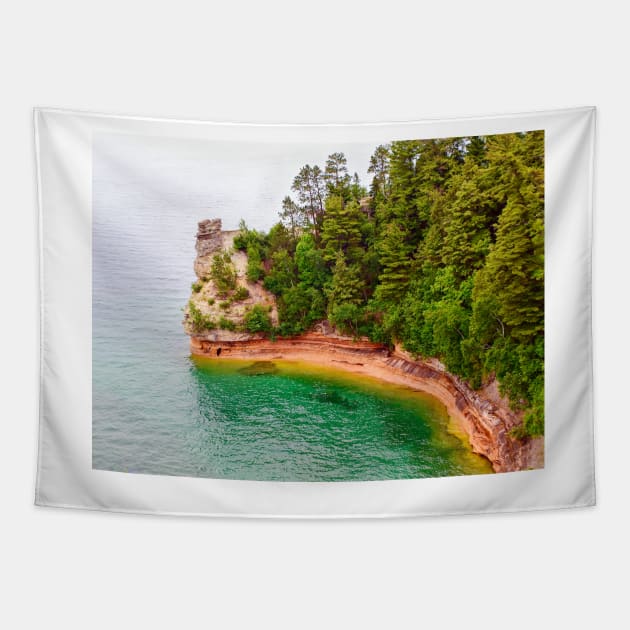 Pictured Rocks - Miner's Castle Tapestry by Colette22