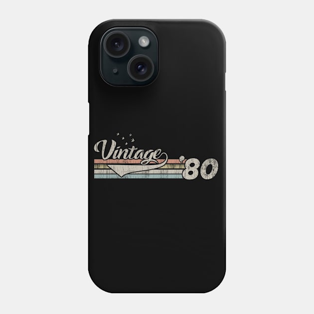 Vintage 1980 Design 40 Years Old 40th birthday Phone Case by semprebummer7