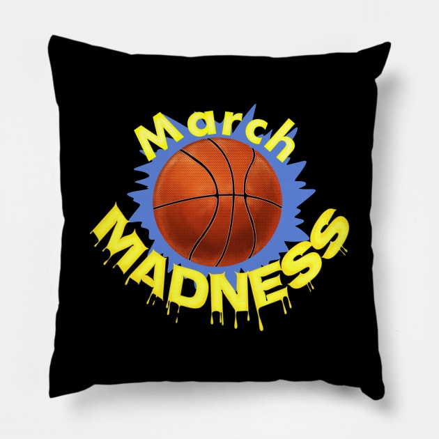 March madness design 2 Pillow by Zimart