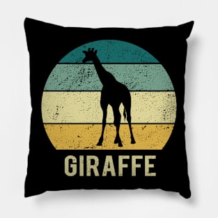 Giraffe At Sunset A Gift For Giraffes Lovers Pillow