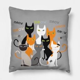 meow meow Pillow