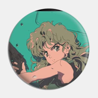 90s Anime Girl Pin