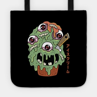 Kawaii Japanese Monster Ice cream for dessert lovers Tote