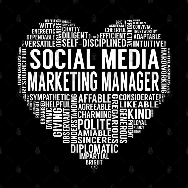 Social Media Marketing Manager Heart by LotusTee