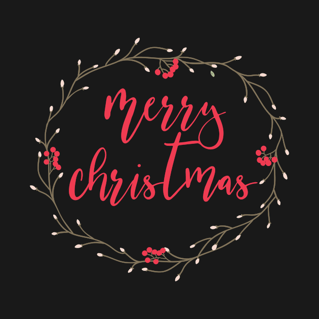 Sweet and Simple Merry Christmas Design by blueavocado