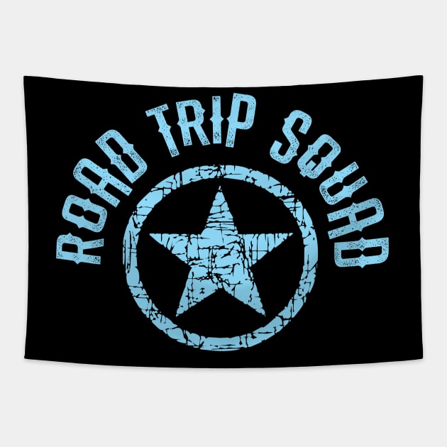 Road trip squad blue Tapestry by BlaiseDesign