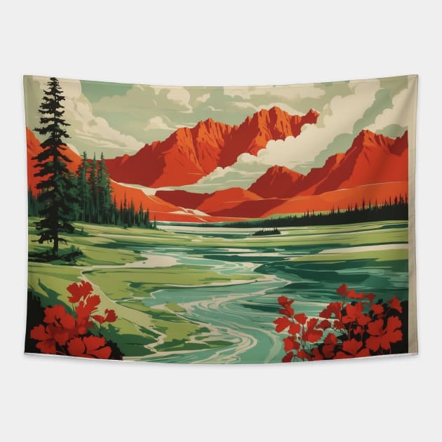 Manitoba Canada Vintage Poster Tourism 2 Tapestry by TravelersGems