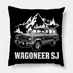 Jeep Wagoneer SJ series jeep car name Pillow