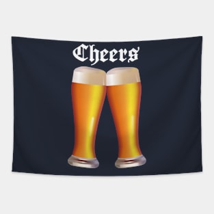 Cheers Wheat Beer Oktoberfest Tent BBQ Grill Festivals Gift Tapestry