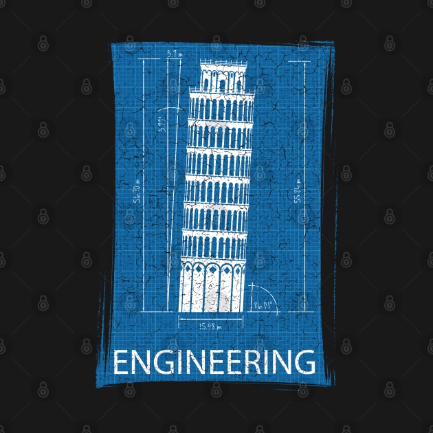 Leaning Tower of Pisa - Engineering by Barn Shirt USA