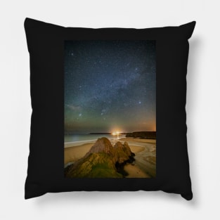 Three Cliffs Bay, Gower at Night with Sirius Pillow