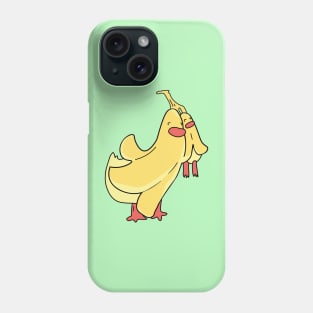 Cute banana duck with duckling Phone Case