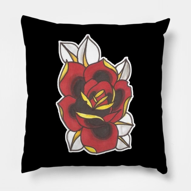 Rose Red Pillow by ACAB