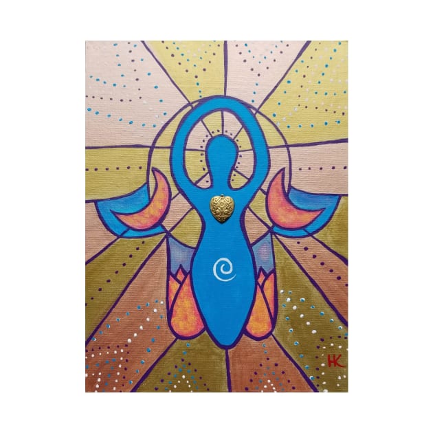 Goddess Hamsa by Harriette Knight by harrietteknight