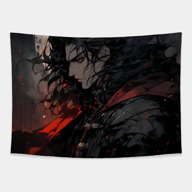 Hunters of the Dark: Explore the Supernatural World with Vampire Hunter D. Illustrations: Bloodlust Tapestry by insaneLEDP