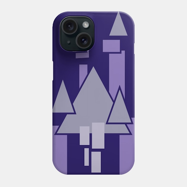 Castle Geometric Purple Phone Case by Heyday Threads