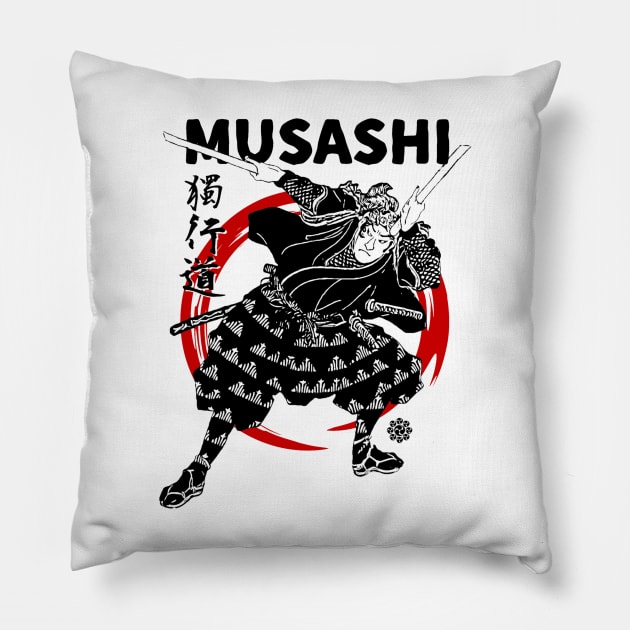 The Legendary Warrior - Miyamoto Musashi Pillow by Rules of the mind