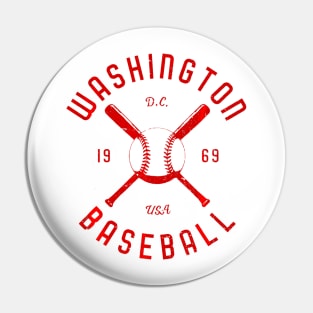 Washington Baseball distressed Pin