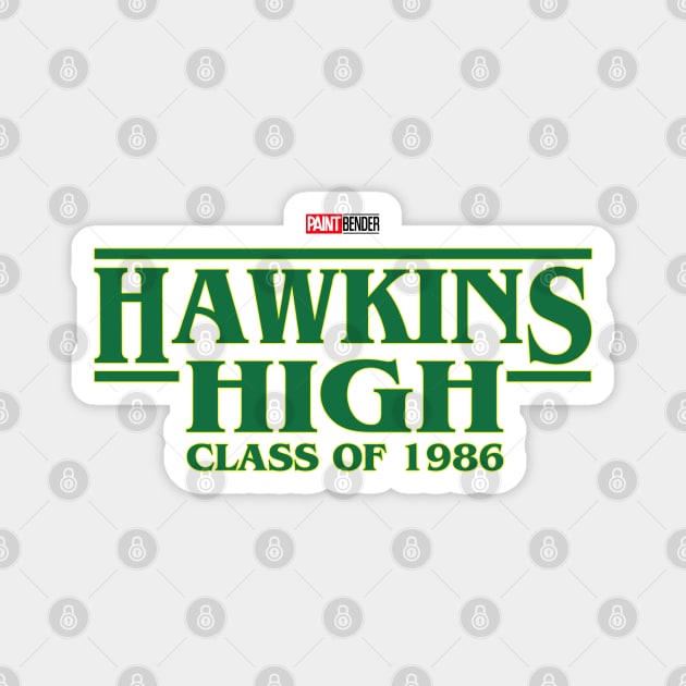Hawkins High School Class of ‘86 Stranger Things Vecna Upside Down Magnet by ArtIzMuzikForTheEyez
