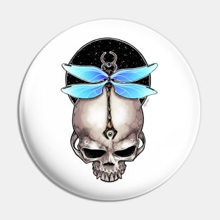 Awakened - Dragonfly Skull Pin