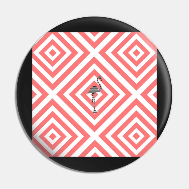 Flamingo - Abstract geometric pattern - pink and white. Pin by kerens