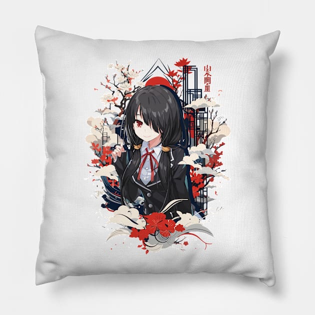 Kurumi tokisaki Pillow by artoriaa