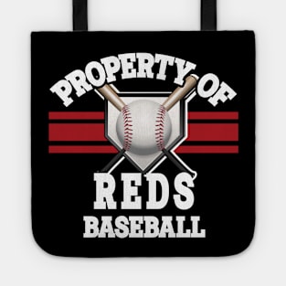 Proud Name Reds Graphic Property Vintage Baseball Tote