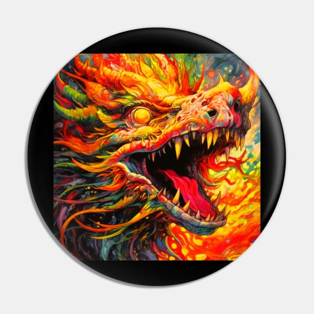 Ferocious Red Dragon Art Unleash Power & Fire in this Fiery Design Pin by JojoArtEvo