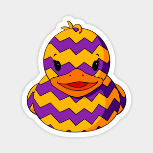 Zig Zag Egg Rubber Duck Magnet