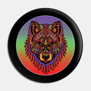 Mystic Canine Mandala Emblem Pin