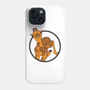 Cute giraffe baby with 2 horns Phone Case