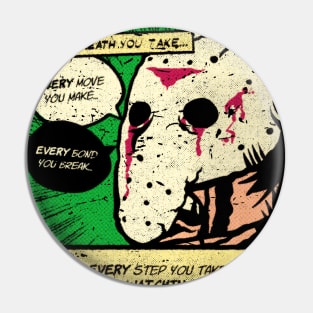 Every Breath Jason Take (Pop Art Comics) Pin