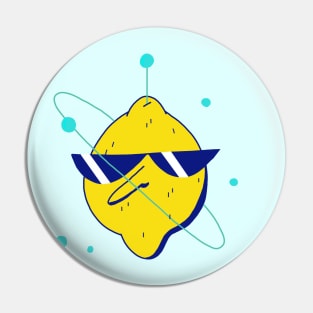 Cool Space Lemon Pin