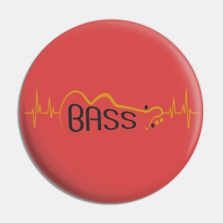 Bass Heart beat Pin