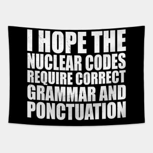 Trump Grammar Nuclear Codes Tapestry