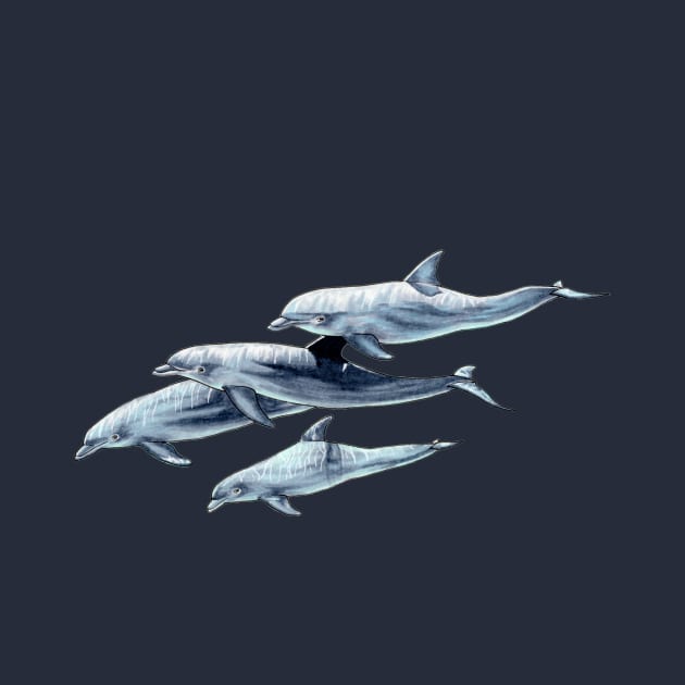 Dolphins by Elizabeth Weglein Art