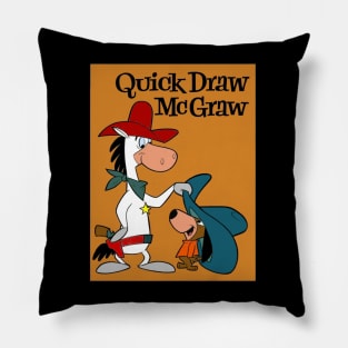 Quick Draw McGRAW : Cartoon Cowboy Sheriff Print Pillow